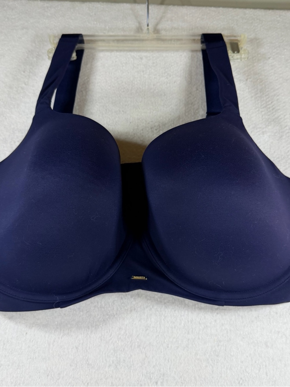 Cacique Lane Bryant Modern Luxe Lightly Lined Balconette Bra Navy Size 42H